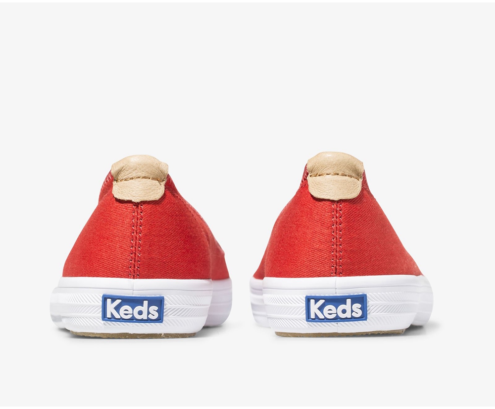 Slip On Γυναικεια - Keds Bryn - Κοκκινα - XURGY0498